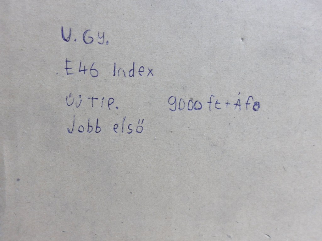 [UTÁNGYÁRTOTT ÚJ] BMW JOBB ELSŐ IRÁNYJELZŐ | 3-AS E46 (új típus) | 6313 7165860 3. kép